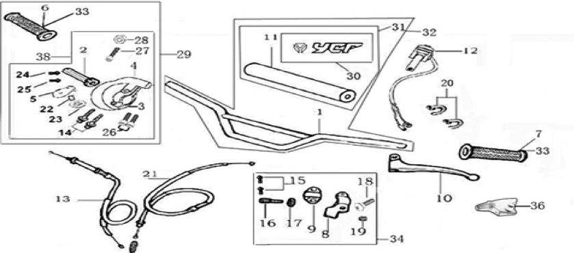 01 Handle bar assembly