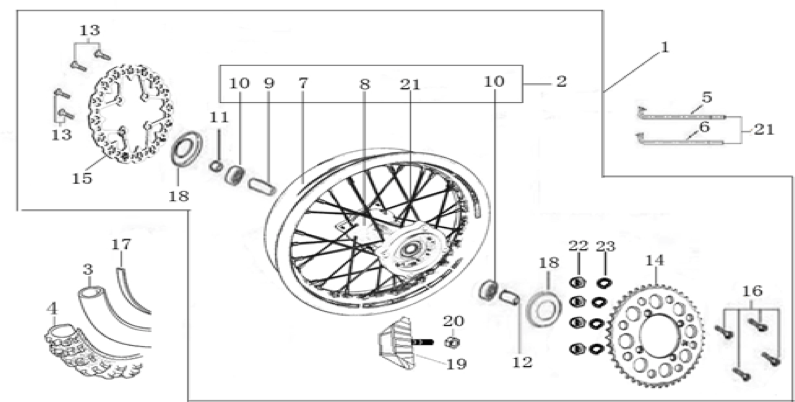 11 Rear Wheel Assy