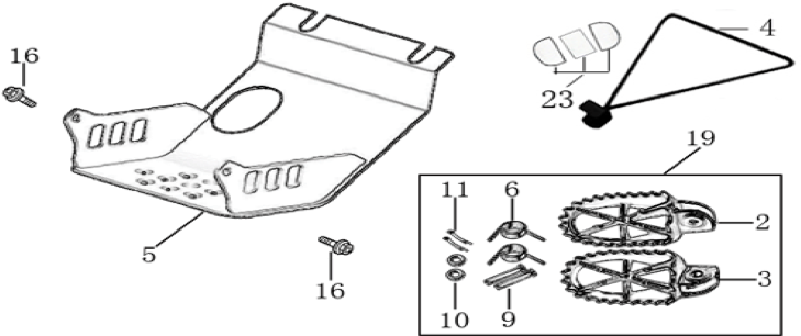 09 Foot Peg assy