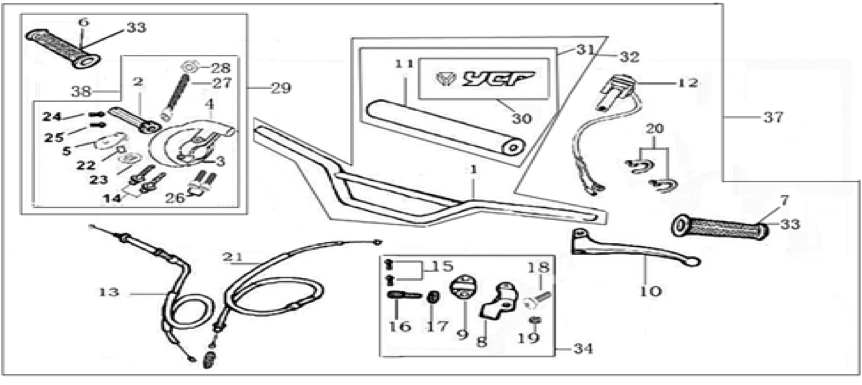 01 Handle bar assembly