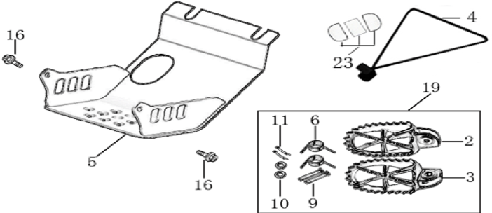 09 Foot Peg assy