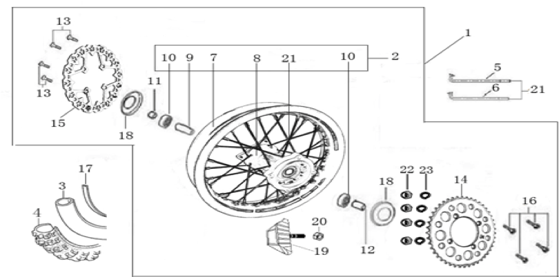 11 Rear Wheel Assy