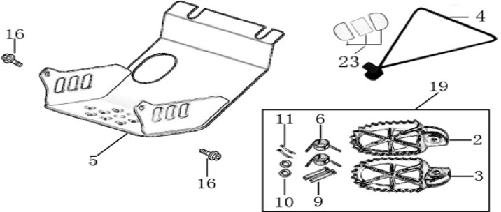 09 Foot Peg assy