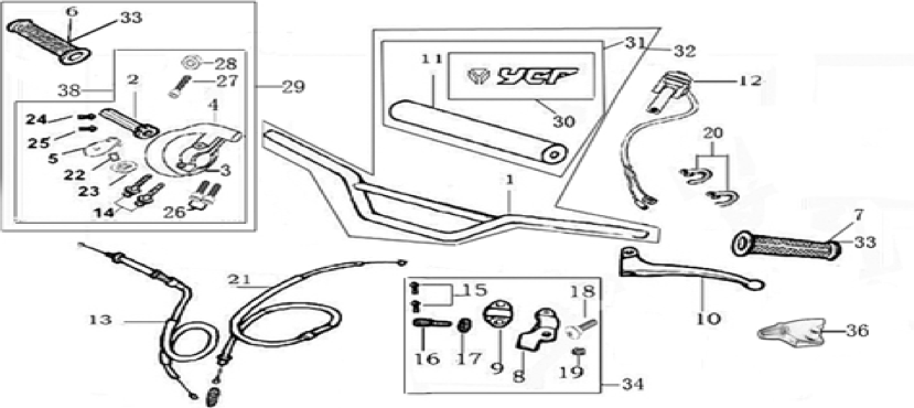 01 Handle bar assembly
