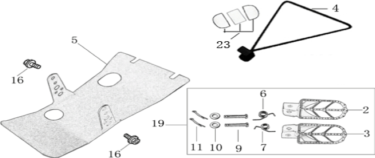 09 Foot Peg assy