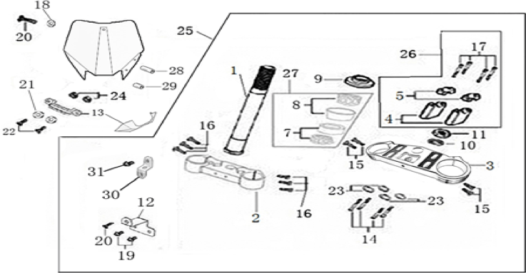 02 Steering Stem Assembly