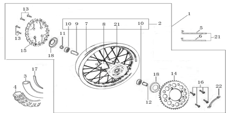 11 Rear Wheel Assy
