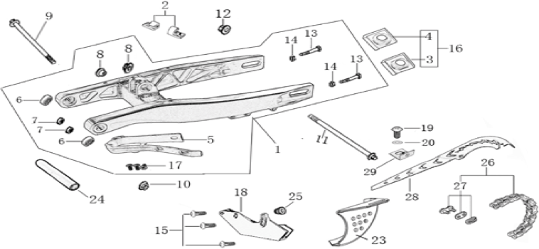 10 Swing Arm assy