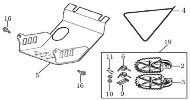 09 Foot Peg assy