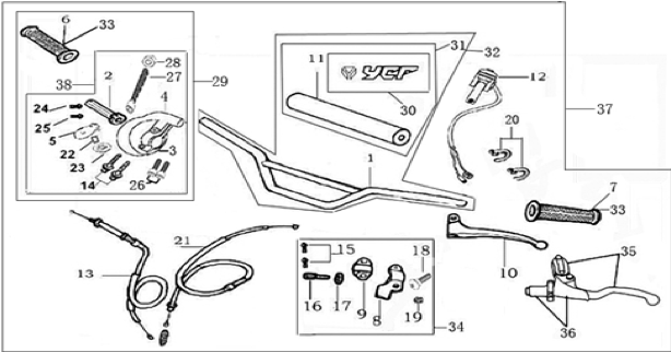 01 Handle bar assembly