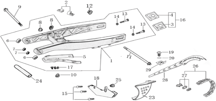 10 Swing Arm assy