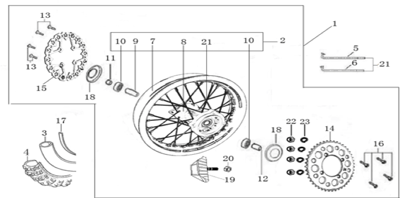 11 Rear Wheel Assy