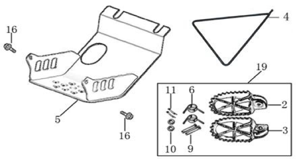 09 Foot Peg assy