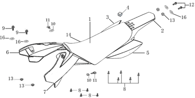 Seat & Plastic kit