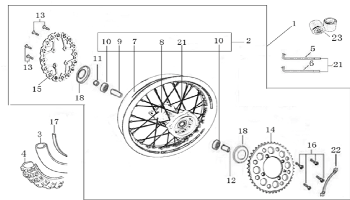 11 Rear Wheel Assy