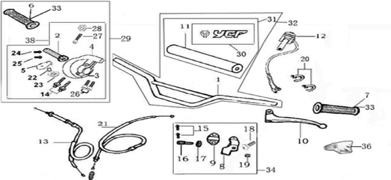 01 Handle bar assembly