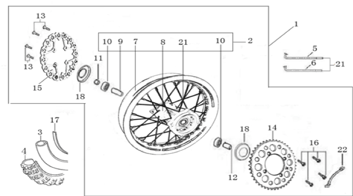 11 Rear Wheel Assy