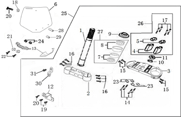 02 Steering stem assembly