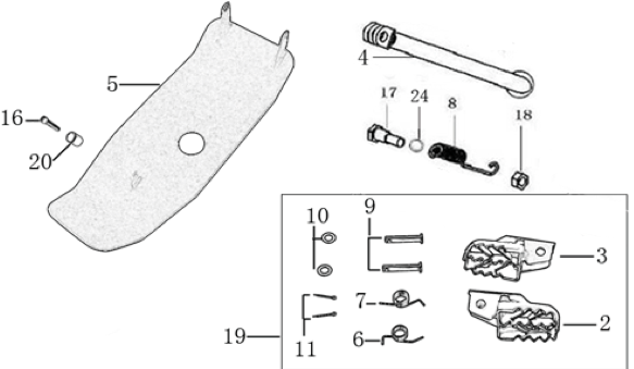 08 Foot Peg assy