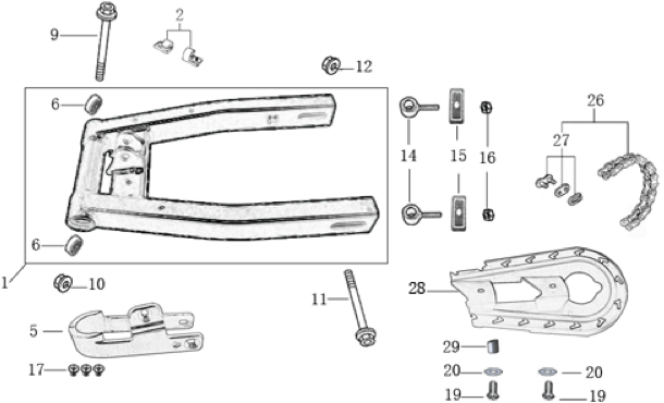 09 Swing Arm assy