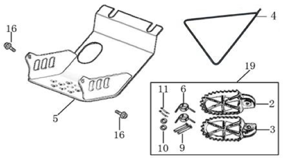 09 Foot Peg assy