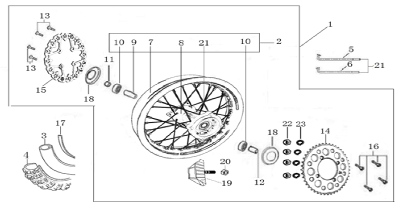11 Rear Wheel Assy