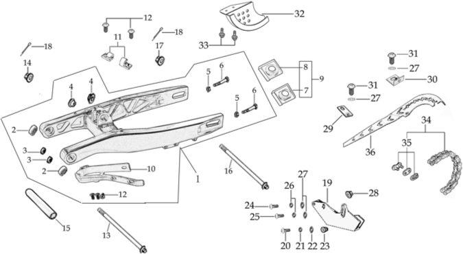 10 Swing Arm assy