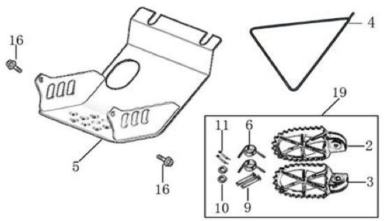 09 Foot Peg assy