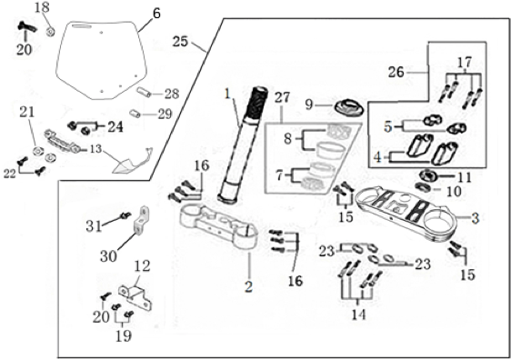 02 Steering stem assembly