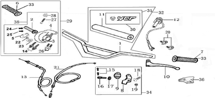 01 Handle bar assembly
