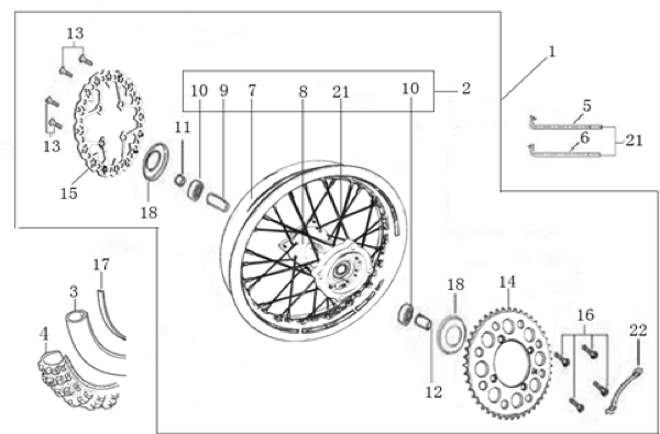 11 Rear Wheel Assy