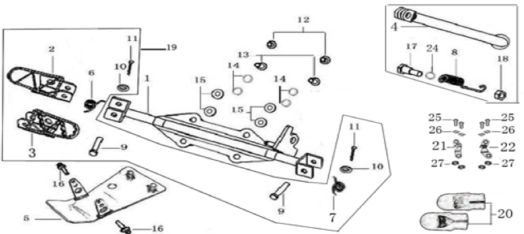 09 Foot Peg Assy