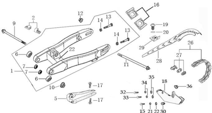 10 Swing Arm Assy