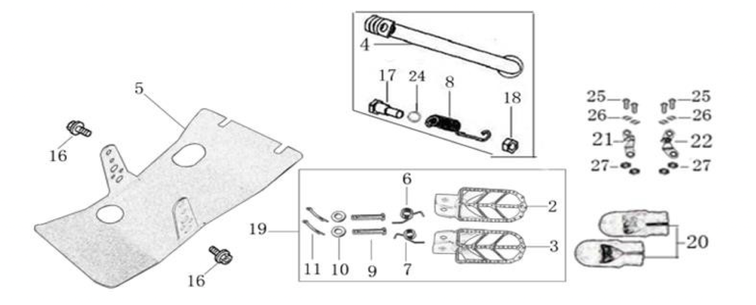 09 Foot Peg Assy