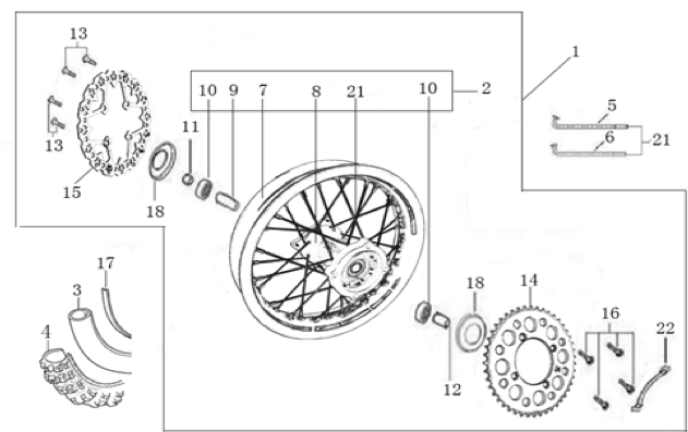 11 Rear Wheel Assy