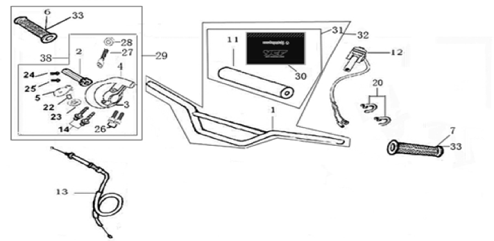 01 Handle bar assembly