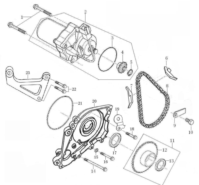 44 Electric Starting Mechanism