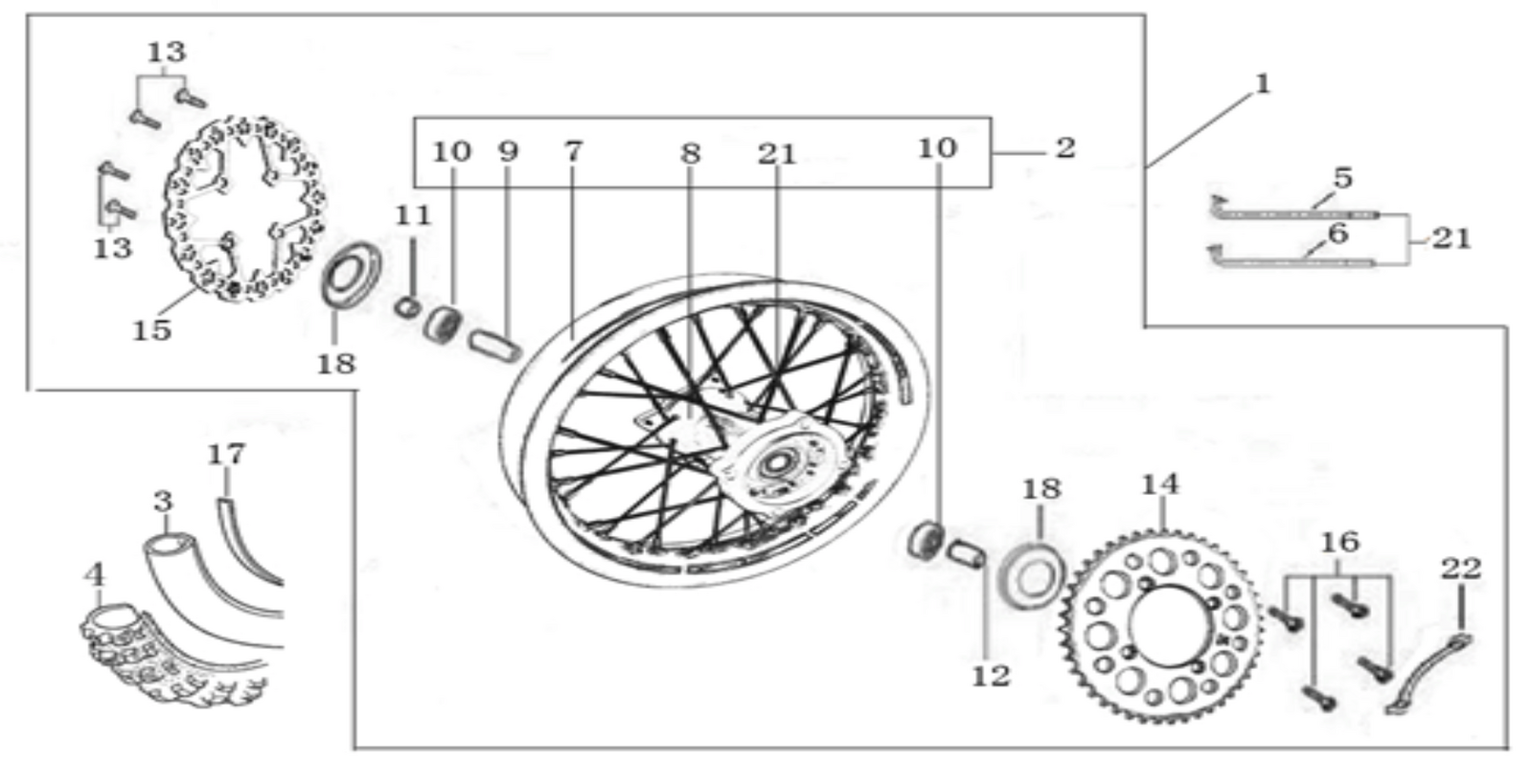 10 Rear Wheel Assy