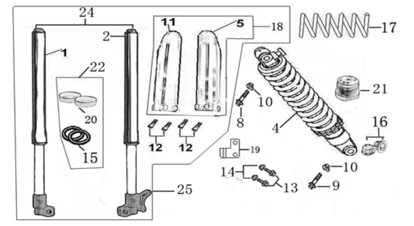 04 Front & Rear absorber