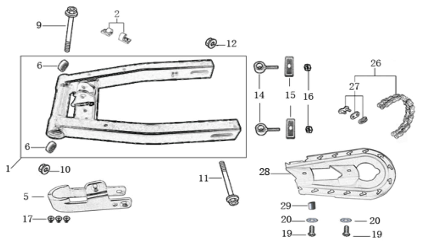 09 Swing Arm assy
