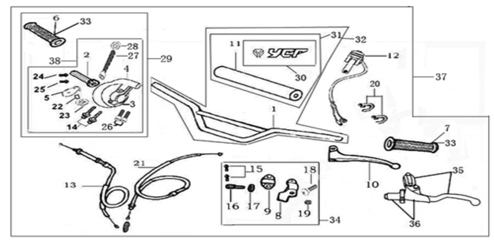 01 Handle bar assembly