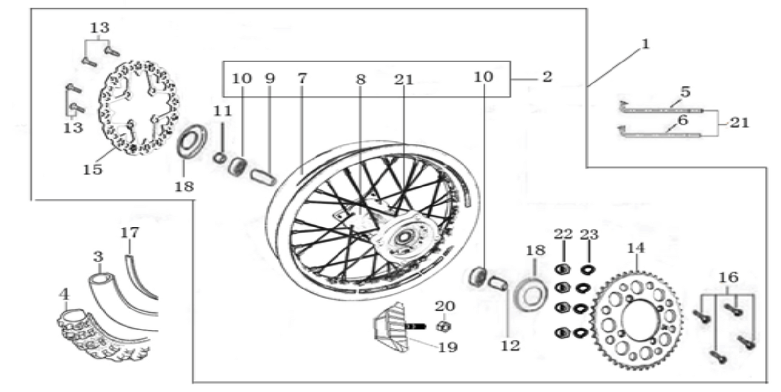 11 Rear Wheel Assy