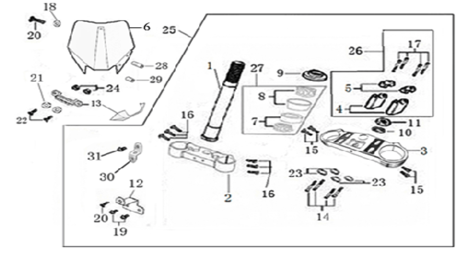 02 Steering stem assembly