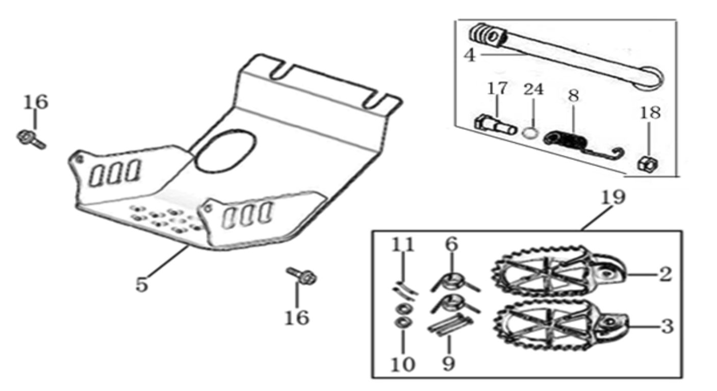09 Foot Peg assy