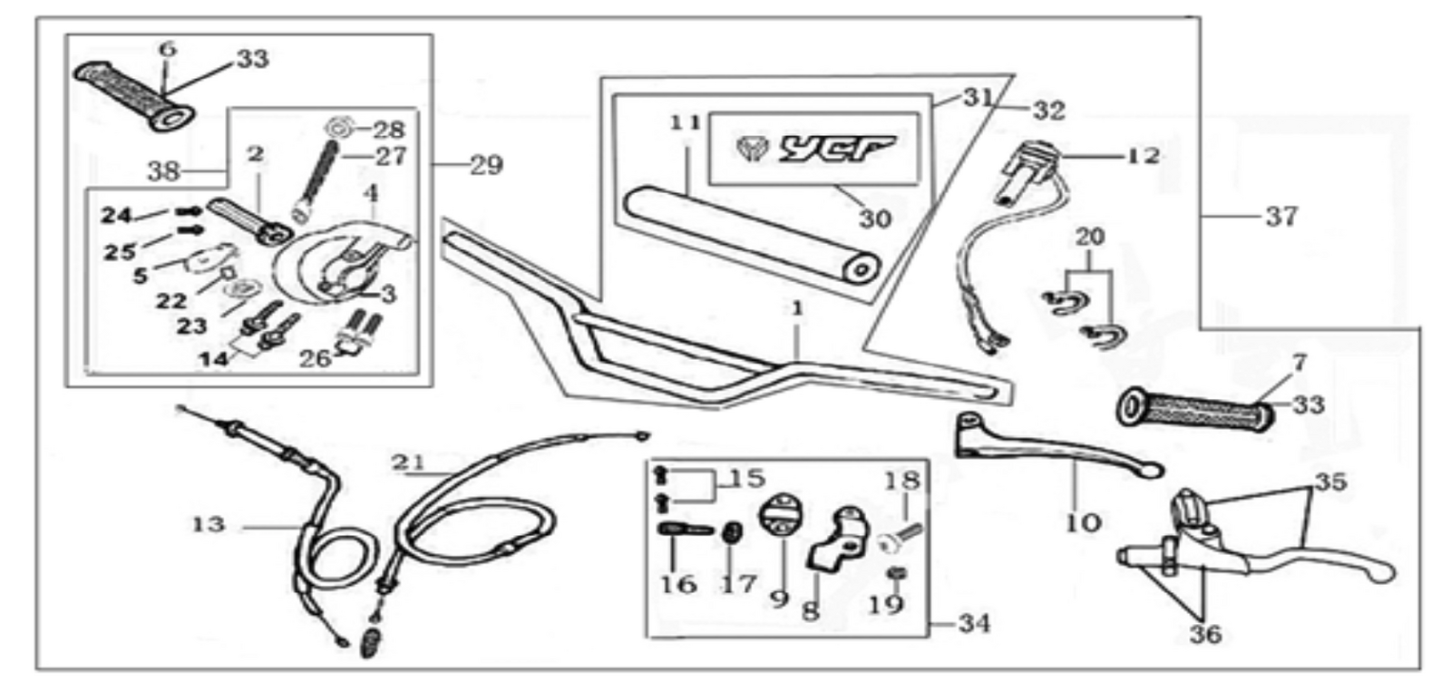 01 Handle bar assembly