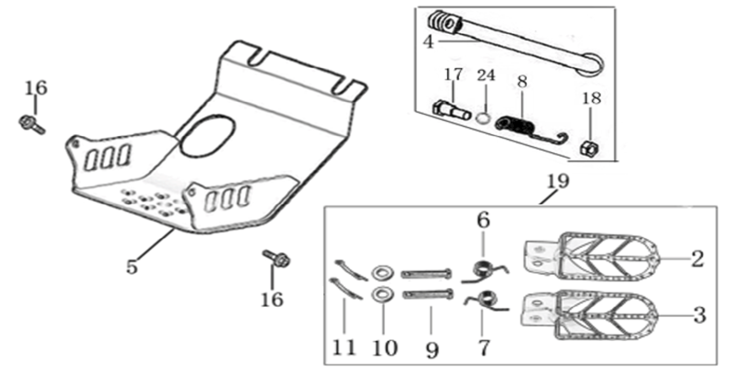 09 Foot Peg assy