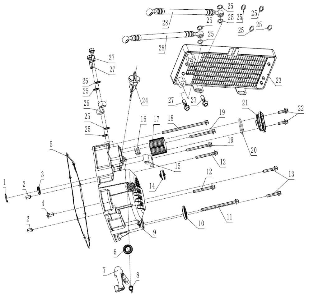 33 Right Crankcase Cover