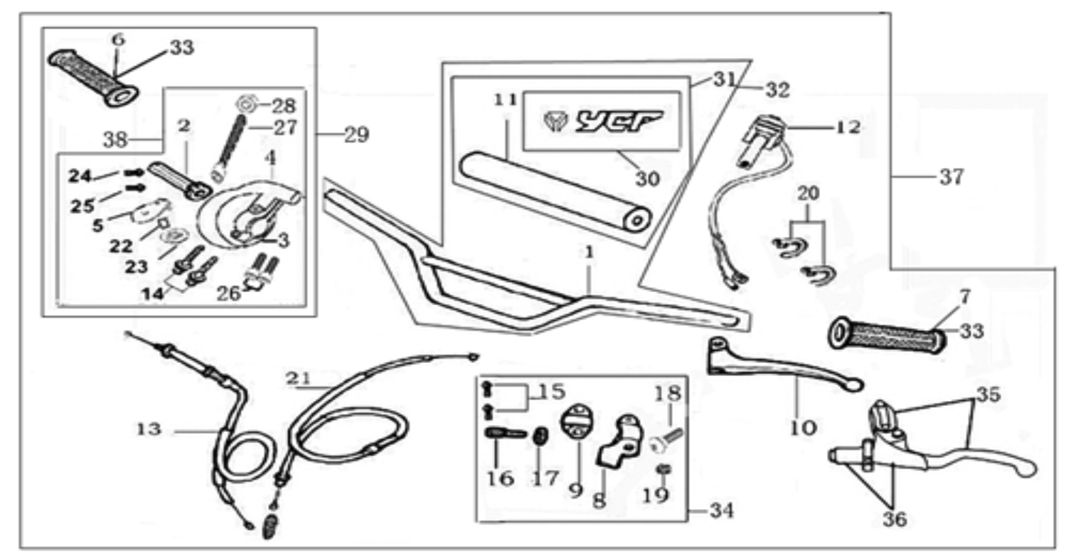 01 Handle bar assembly
