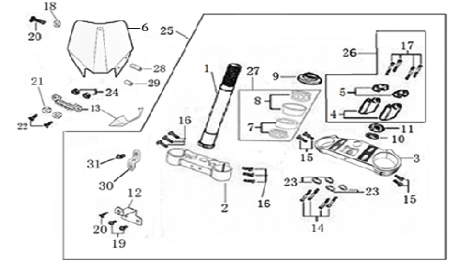 02 Steering stem assembly