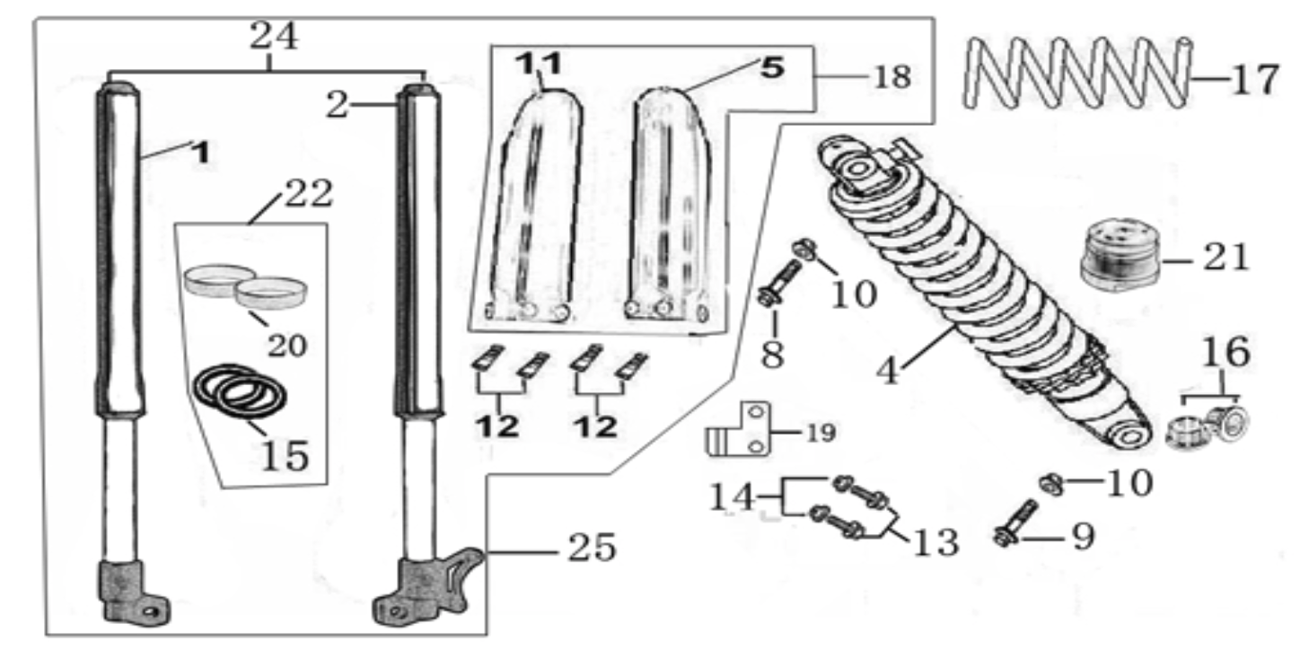 04 Front & Rear absorber